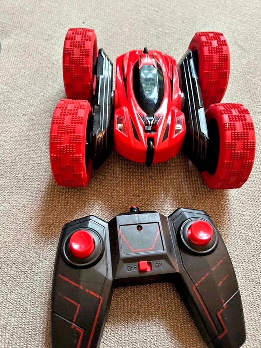 Rc Stunt Cars: Double Sided 360°Flip Rotating 4WD Race Car Toy For Outdoor